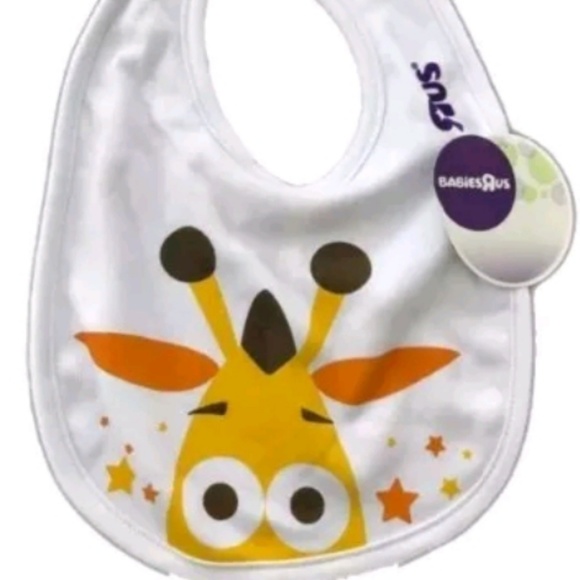 Set of 4 Geoffrey Giraffe Babies R Us Bibs - Picture 3 of 3
